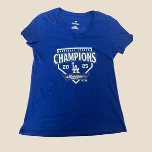 Fanatics Los Angeles Dodgers NL Champions 2024 World Series Will Smith Shirt M